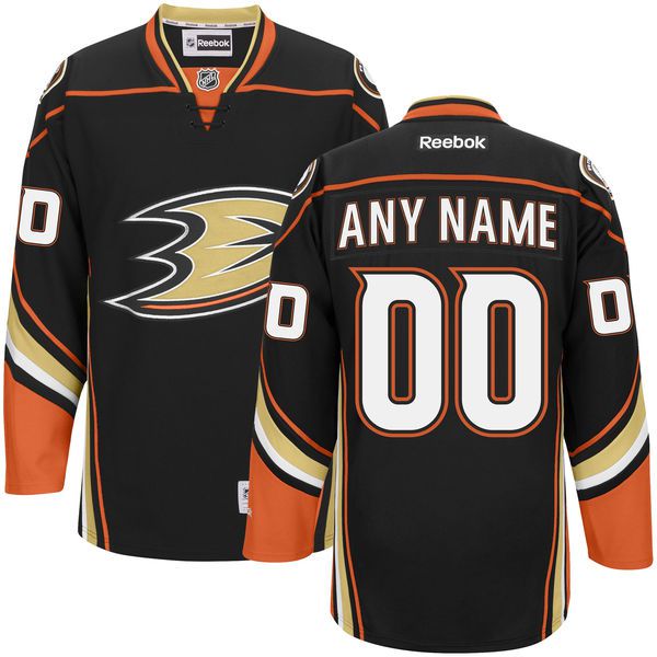Men Anaheim Ducks NHL Mens Premier Custom Jersey Team Color - Black